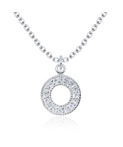 Round Silver Necklace SPE-2155